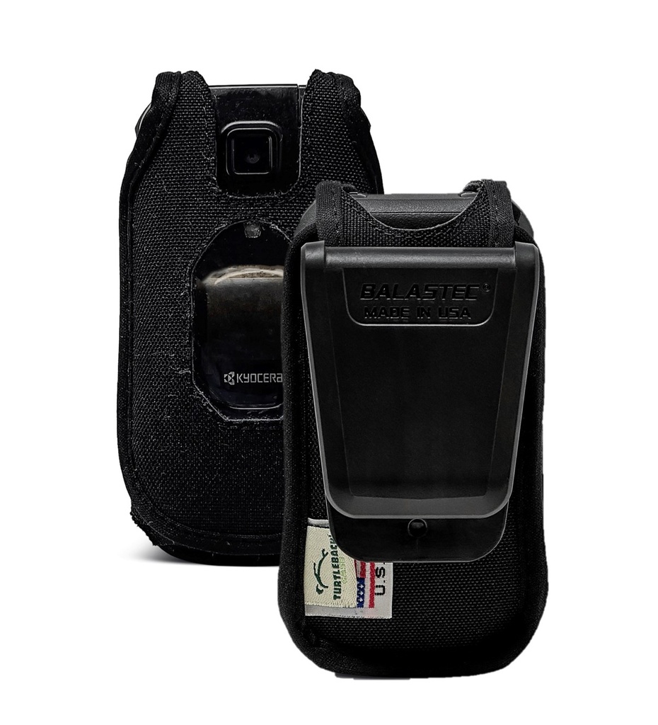 Turtleback Nylon Fitted Case with Unbreakable Balastec Removable Swivel Belt Clip for Kyocera DuraXV Extreme Extreme DuraXA Equip DuraXE Epic by